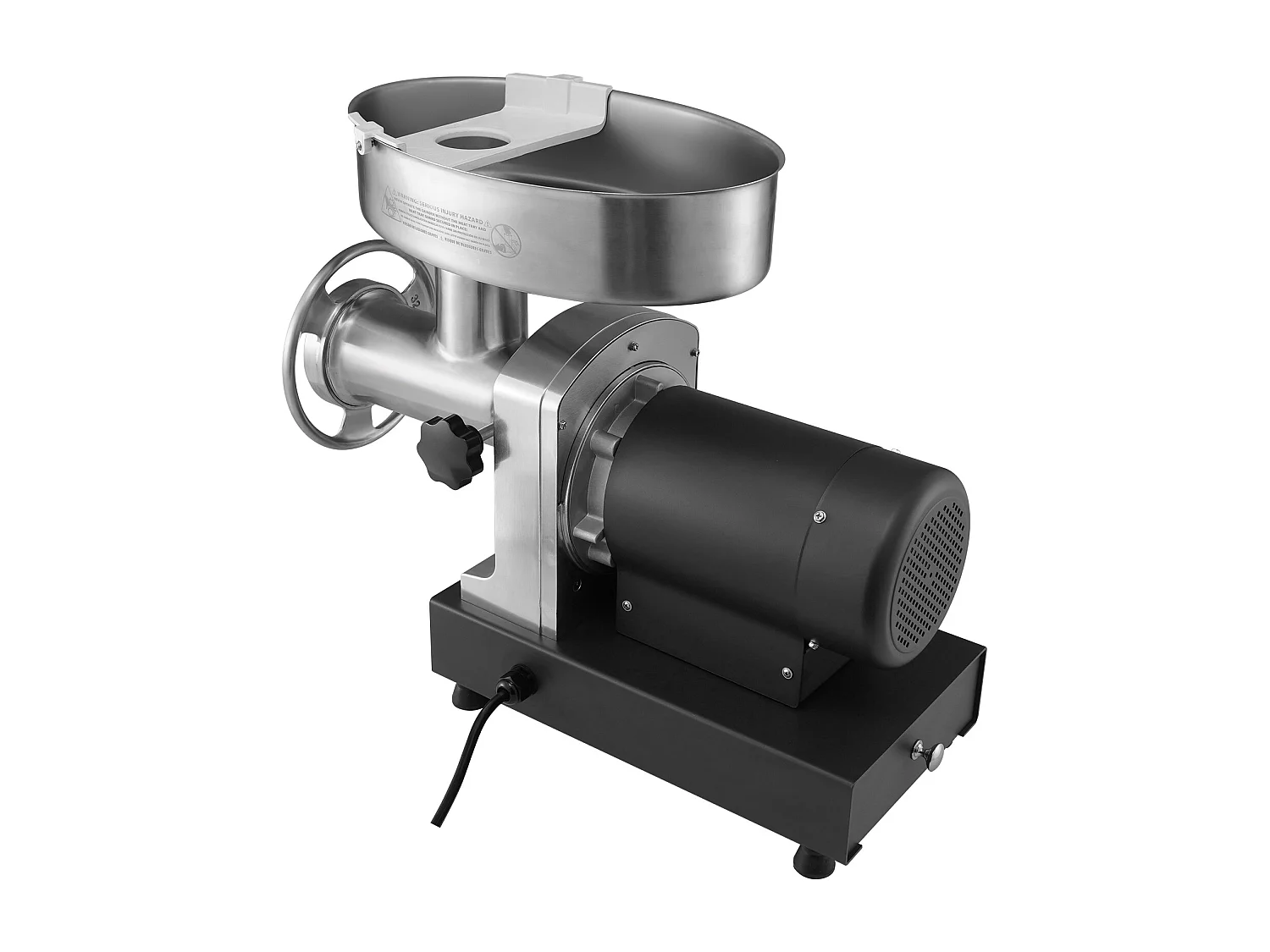 Hachoir à Viande SucceBuy Électrique Robuste, Capacité 1100 W et Poussoir à Saucisses, 450KG/h