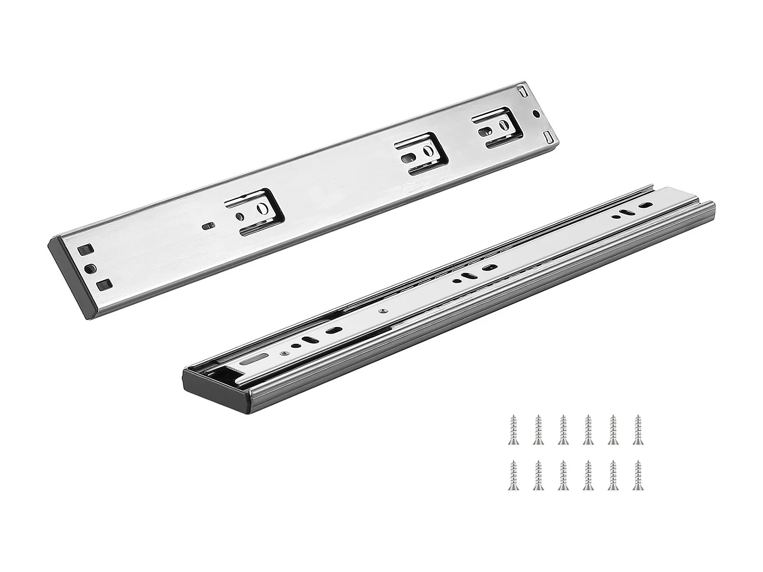 Guías de Cajón SucceBuy 406.4 mm 6 Pares con Rodamientos de Bolas, Extensión Completa de 45 kg
