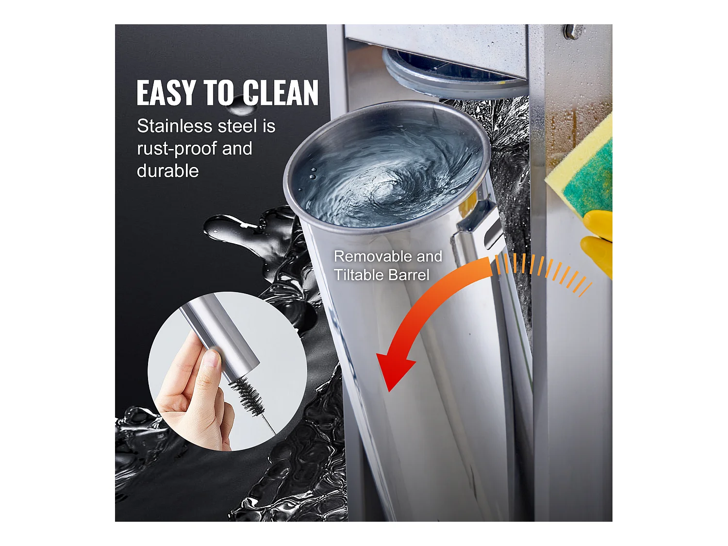 Machine à Saucisses, SucceBuy Poussoir à Saucisses Manuel 7L, Acier Inoxydable