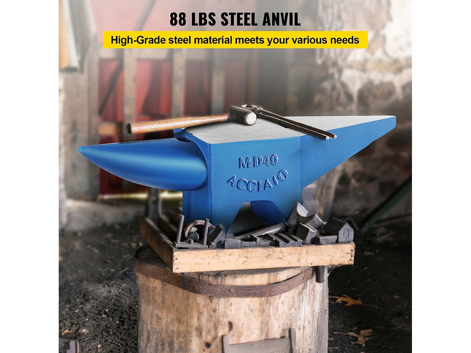 Gußeinleger SucceBuy 40 kg, Gepreßter Stahl-Einleger, mit runden und quadratischen Löchern