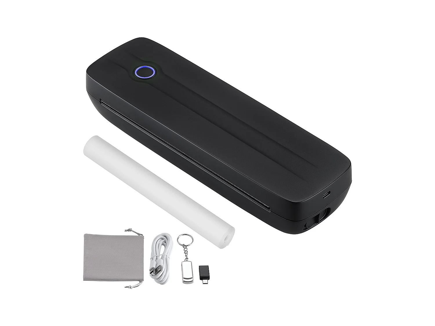 Impresora Térmica Inalámbrica SucceBuy, Impresora Bluetooth sin Tinta de 2600 mAh para la Oficina y los Viajes