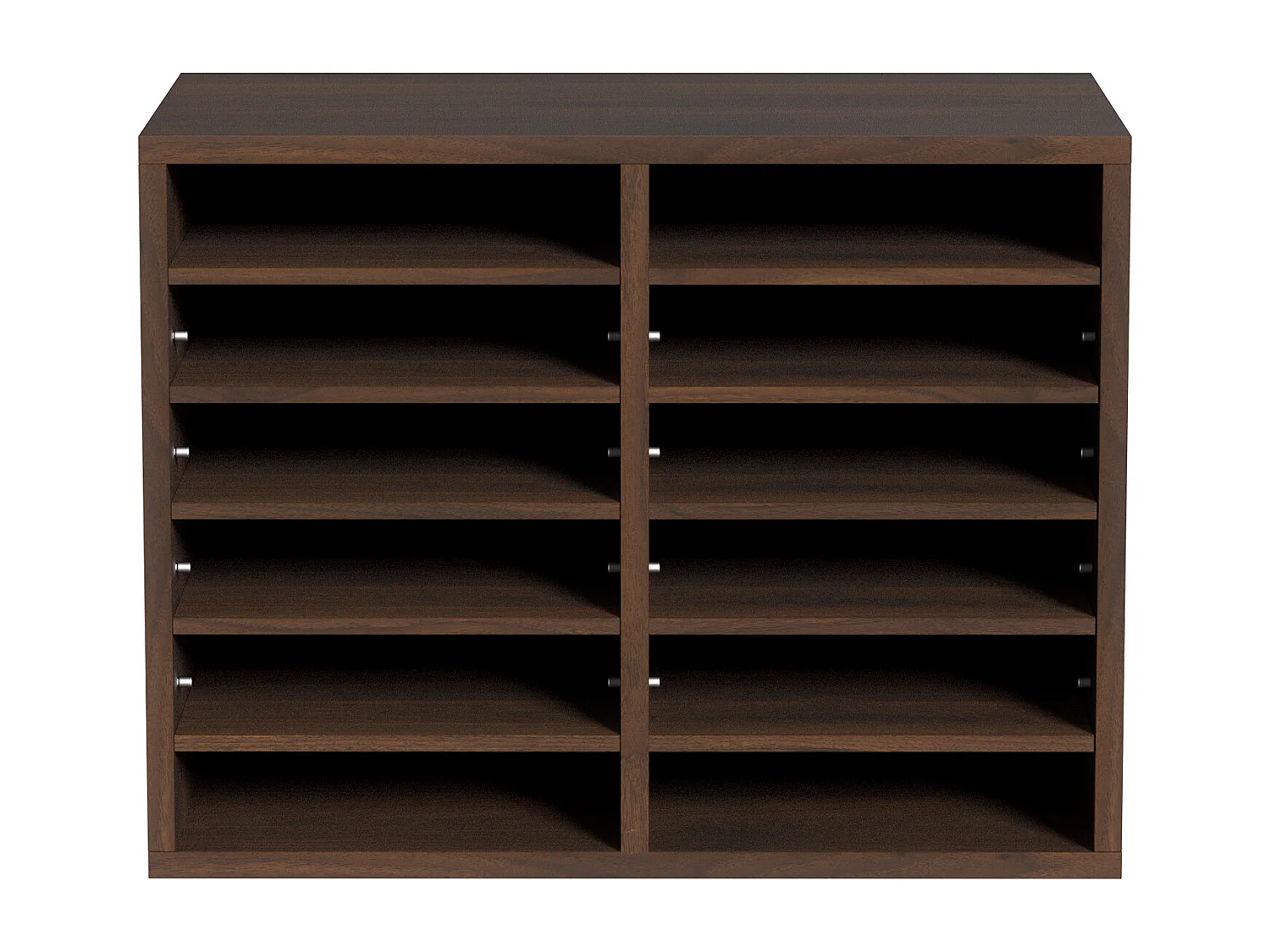 Organiseur de Bureau, SucceBuy Organiseur de Documents en Bois, Trieur de Dossiers Réglable, 12 Compartiments, Marron