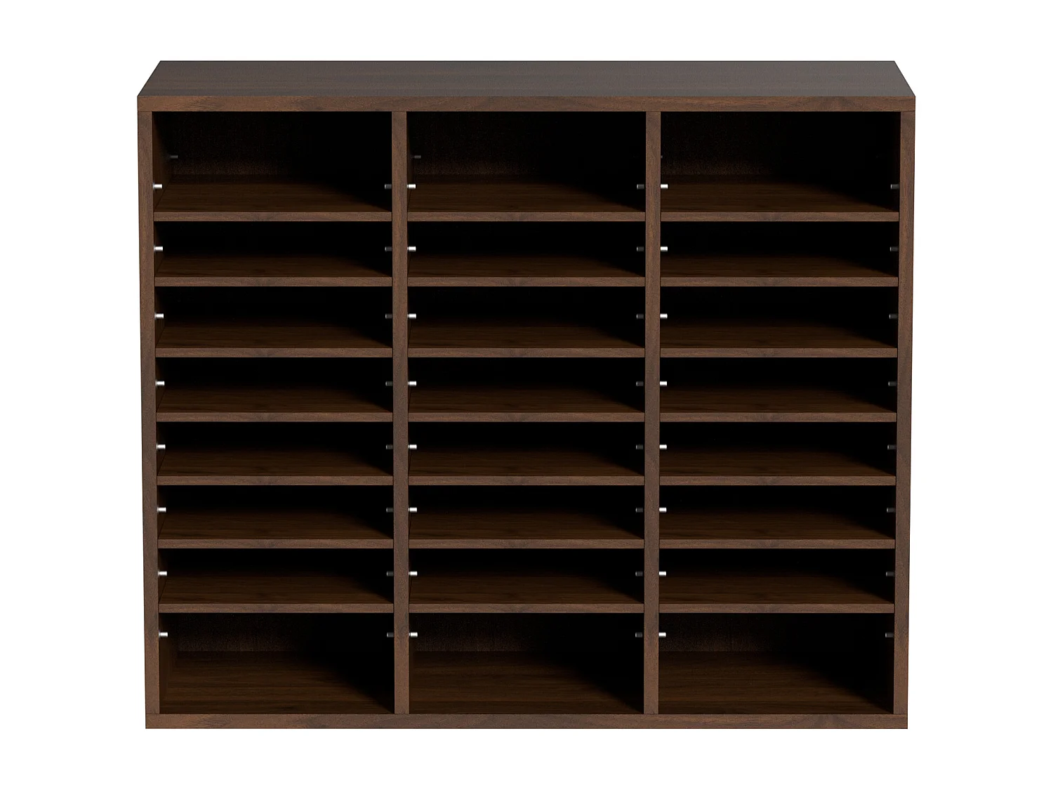 Organiseur de Bureau, SucceBuy Organiseur de Documents Réglable en Bois, Trieur de Dossiers à 24 Compartiments, Marron