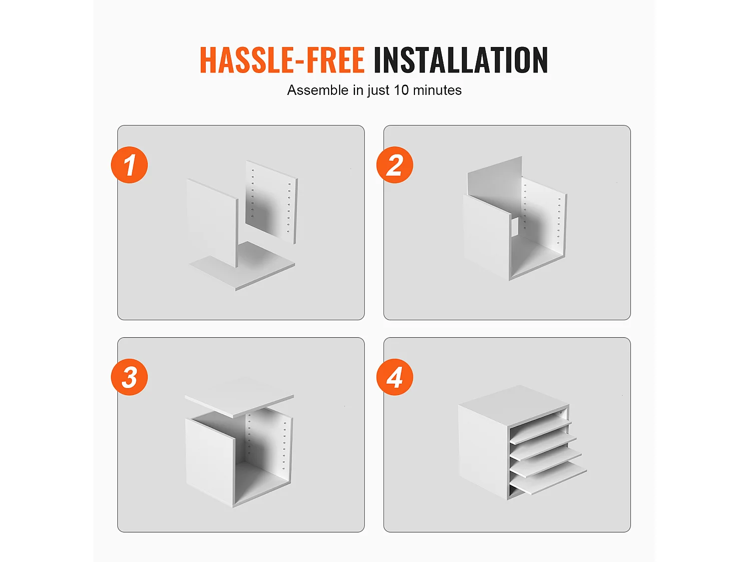 Organizador de Secretária, SucceBuy Organizador de Documentos em Madeira, Classificador de Arquivo, 5 Compartimentos Ajustáveis, Branco