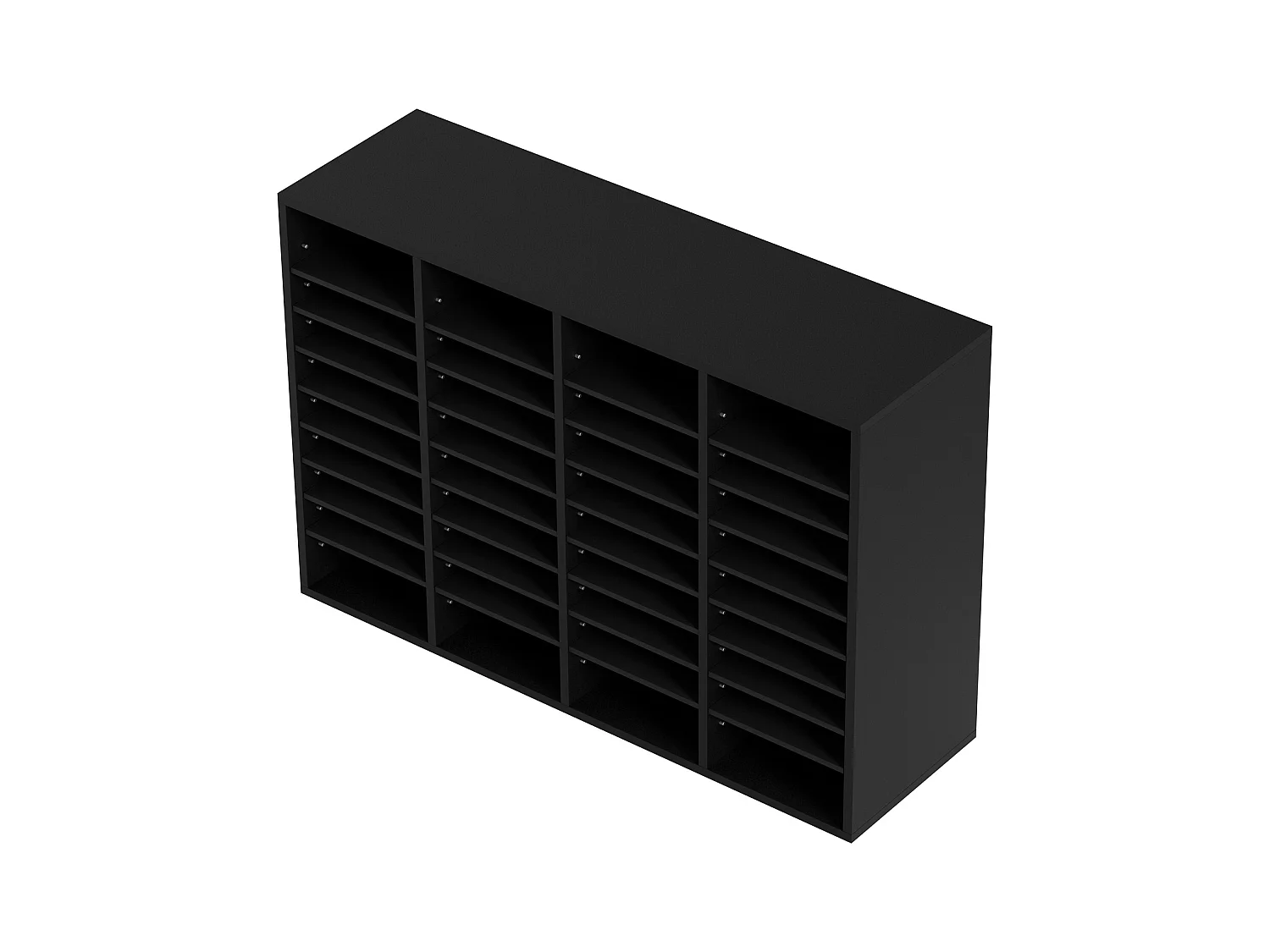 Organiseur de Bureau, SucceBuy Organiseur de Documents en Bois, 36 Compartiments, Trieur de Dossiers Réglable, Noir