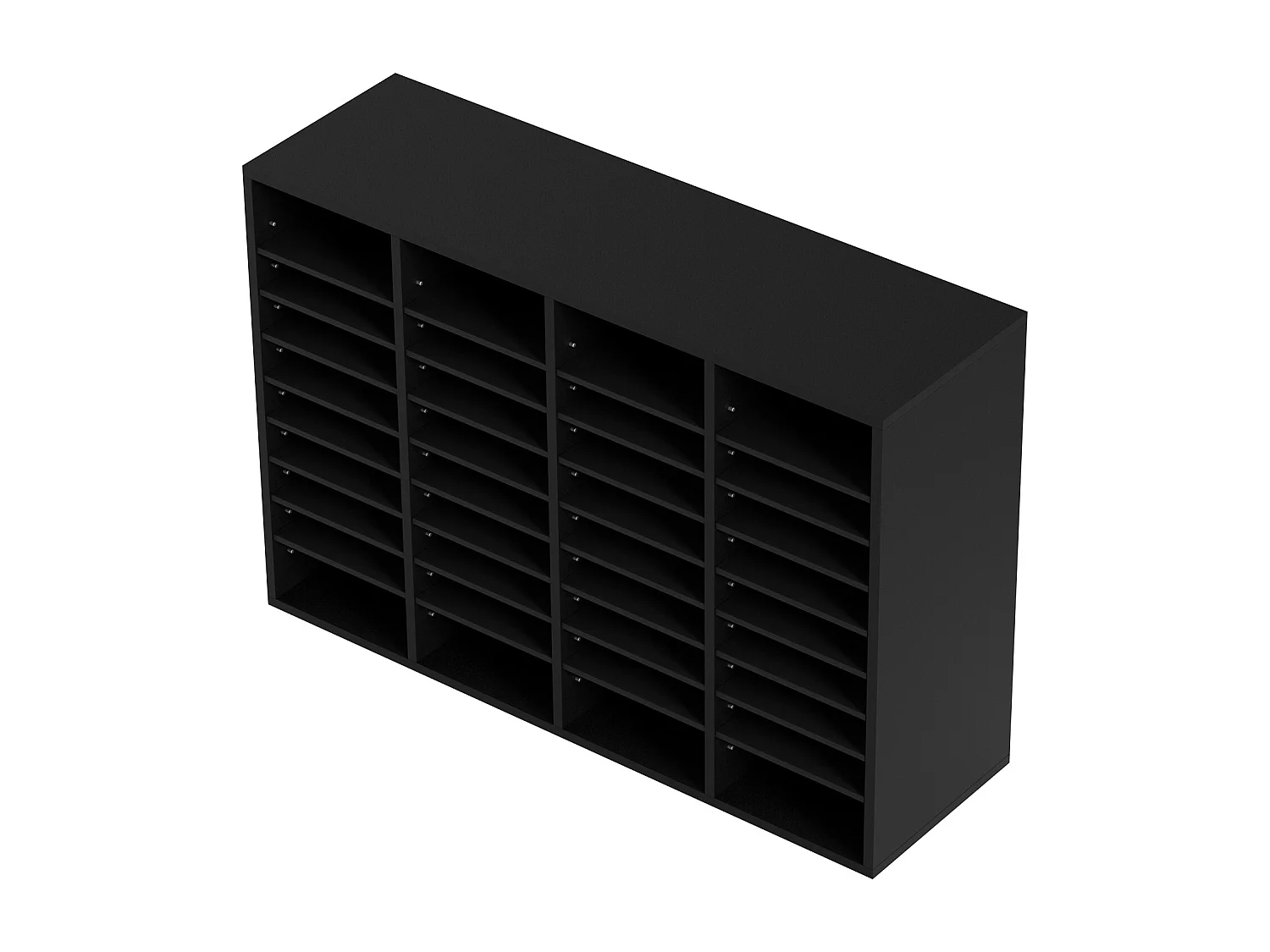 Organiseur de Bureau, SucceBuy Organiseur de Documents en Bois, 36 Compartiments, Trieur de Dossiers Réglable, Noir