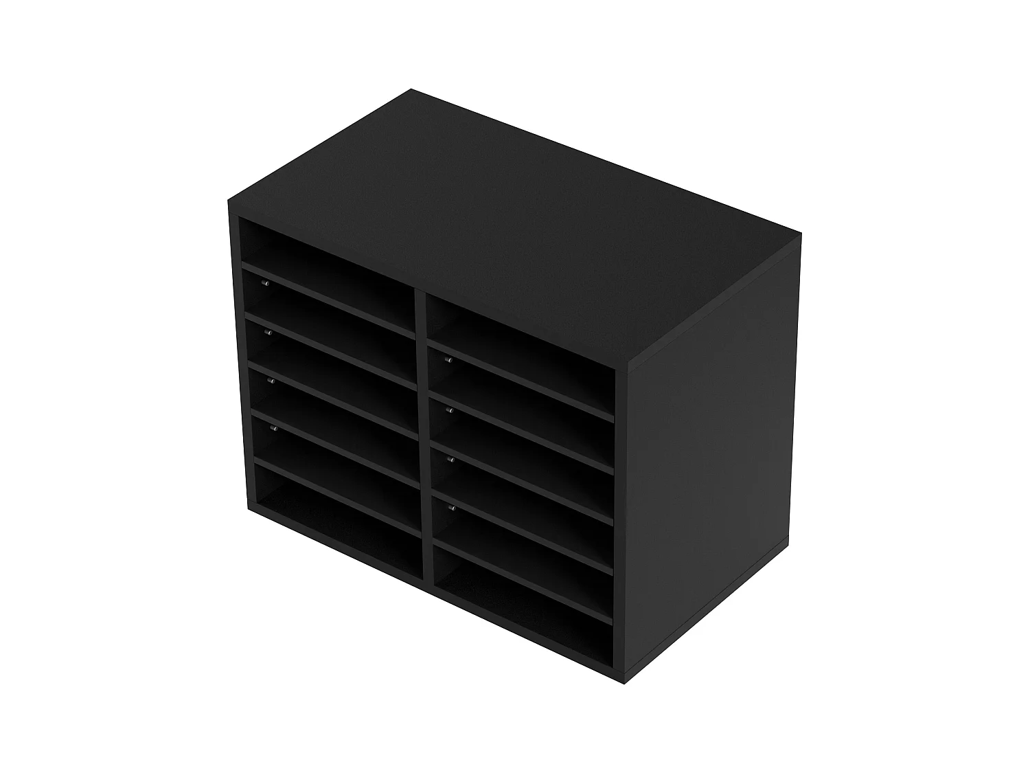 Organiseur de Bureau, SucceBuy Organiseur de Documents en Bois 12 Compartiments Réglables Noir