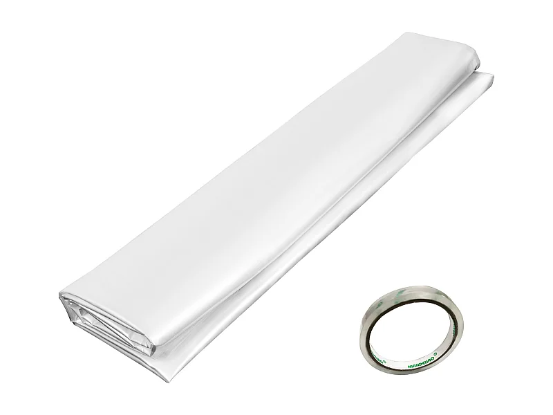 Kasfolie SucceBuy, 2.4x7.62 m, UV-bestendige Transparante Plastiek, Beschermend voor Industriële, Residentiële en Landbouwprojecten