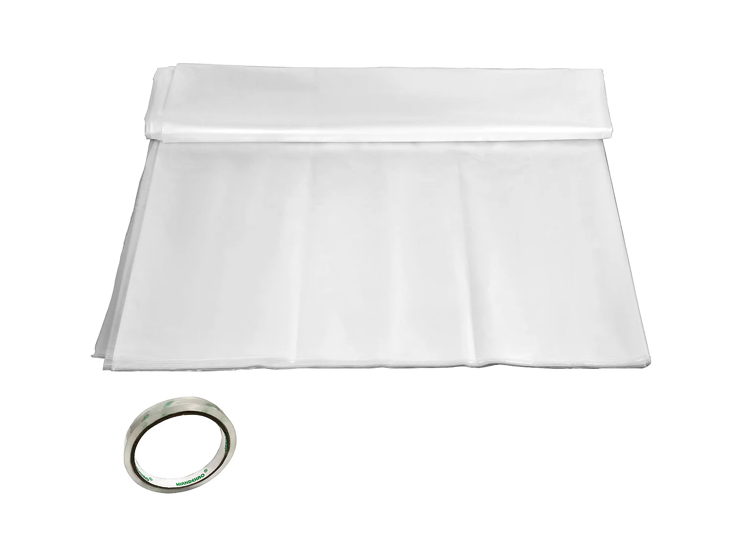 Film de Serre SucceBuy 4.9x8.5 m, Couverture en Plastique Transparent en Polyéthylène de 0.15 mm