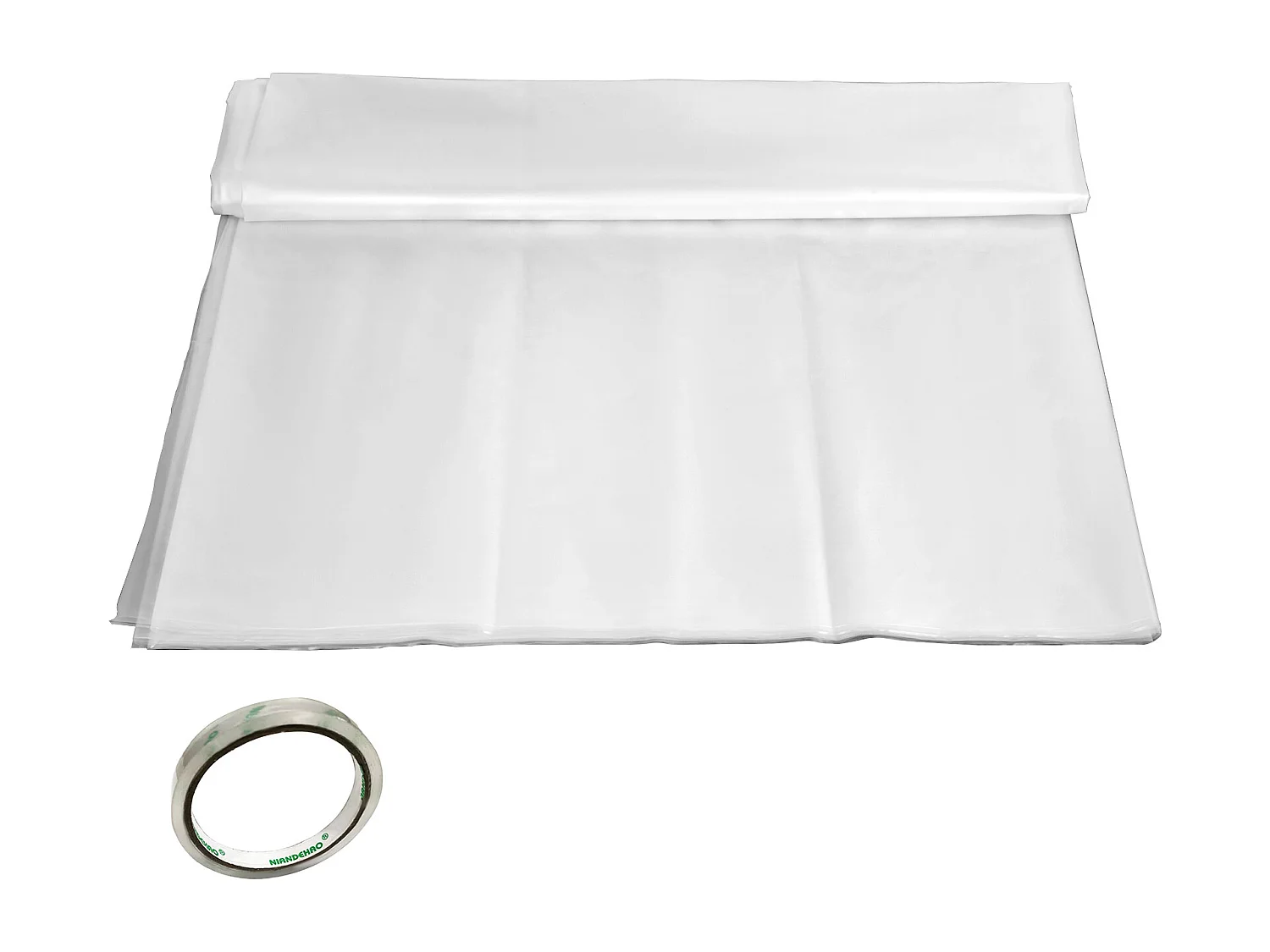 Film de Serre SucceBuy 4.9x8.5 m, Couverture en Plastique Transparent en Polyéthylène de 0.15 mm