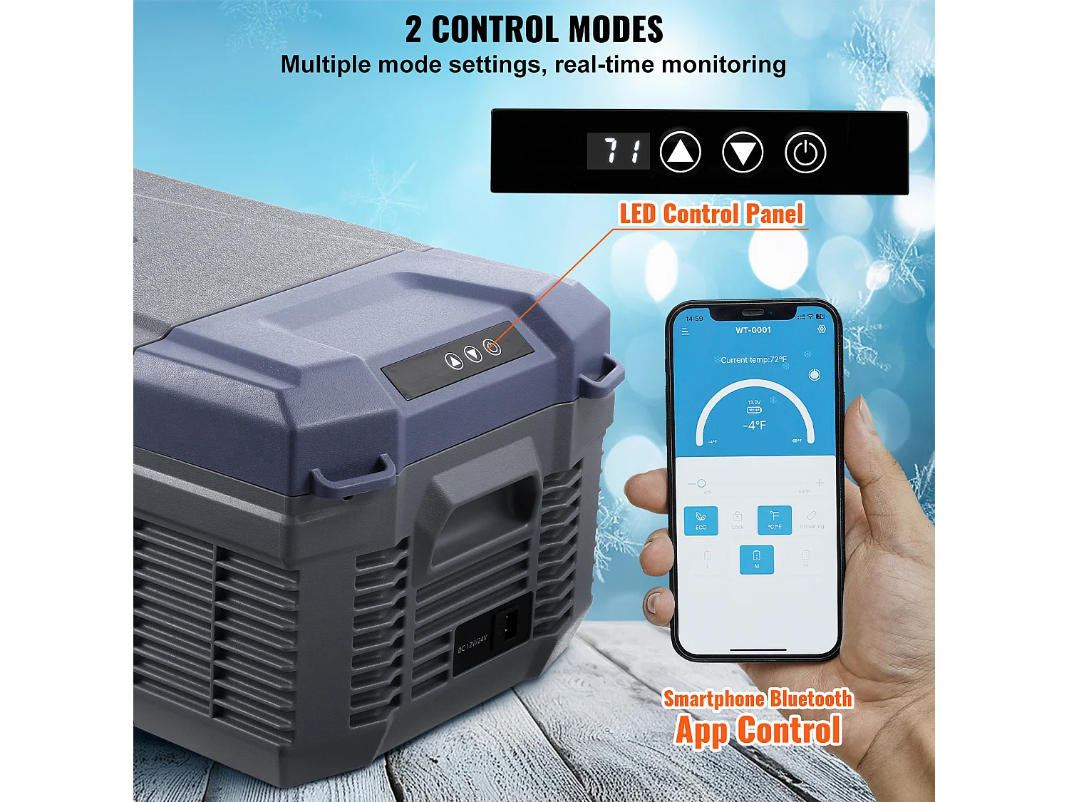 Lodówka Samochodowa SucceBuy 15L Przenośna Lodówka Samochodowa Jednostrefowa do Samochodu i Domu