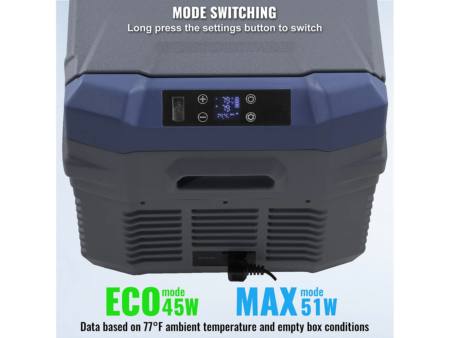 Lodówka Samochodowa SucceBuy 25L Przenośna Lodówka Samochodowa Dwustrefowa do Domu i Samochodu