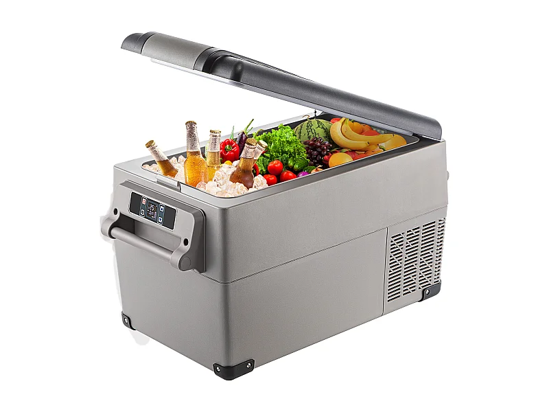 Autokühlschrank SucceBuy 34.82L Kleiner tragbarer Kühlschrank für Zuhause, Auto und Fahrzeuge, 220V