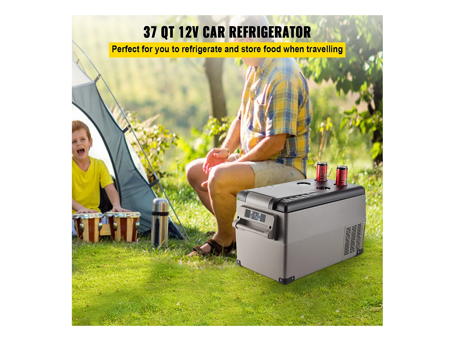 Frigorifero per Auto SucceBuy Frigorifero Portatile Piccolo da 34.82L per Casa, Auto, Veicolo, 220V