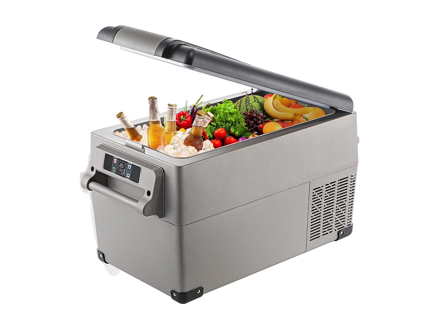 Réfrigérateur de Voiture SucceBuy Réfrigérateur Portable de Petite Taille 34.82L pour la Maison, la Voiture, le Véhicule, 220V