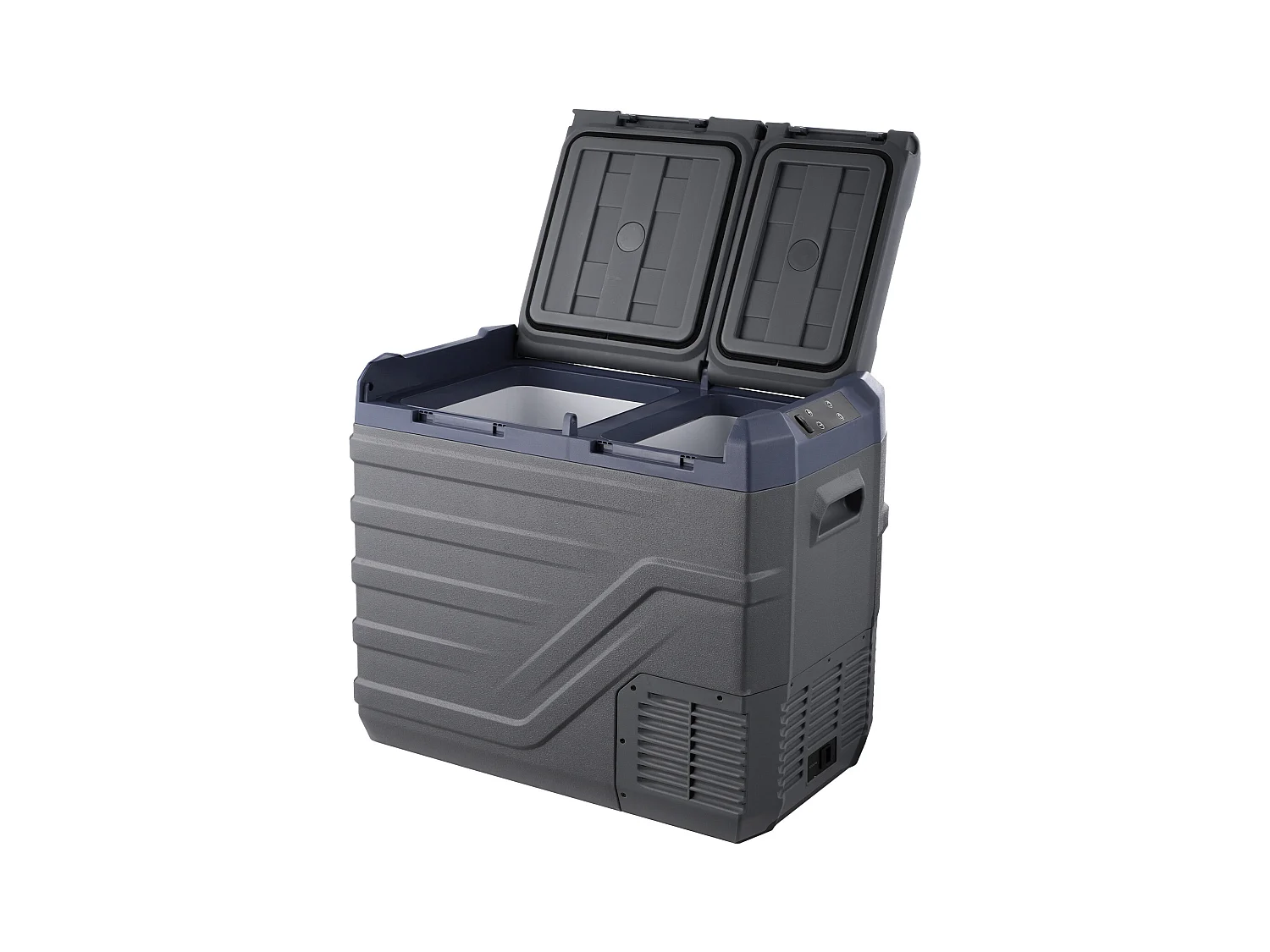 Refrigerador de Coche SucceBuy Refrigerador Portátil para Coche de 40L con Compresor de Doble Zona para Coche y Hogar