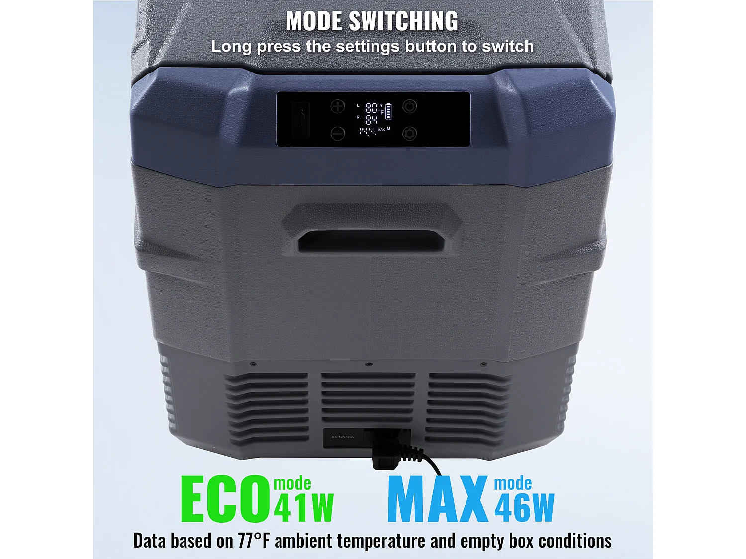 Lodówka Samochodowa SucceBuy 40L Przenośna Lodówka Samochodowa Dwustrefowa Zamrażarka Kompresorowa do Samochodu i Domu