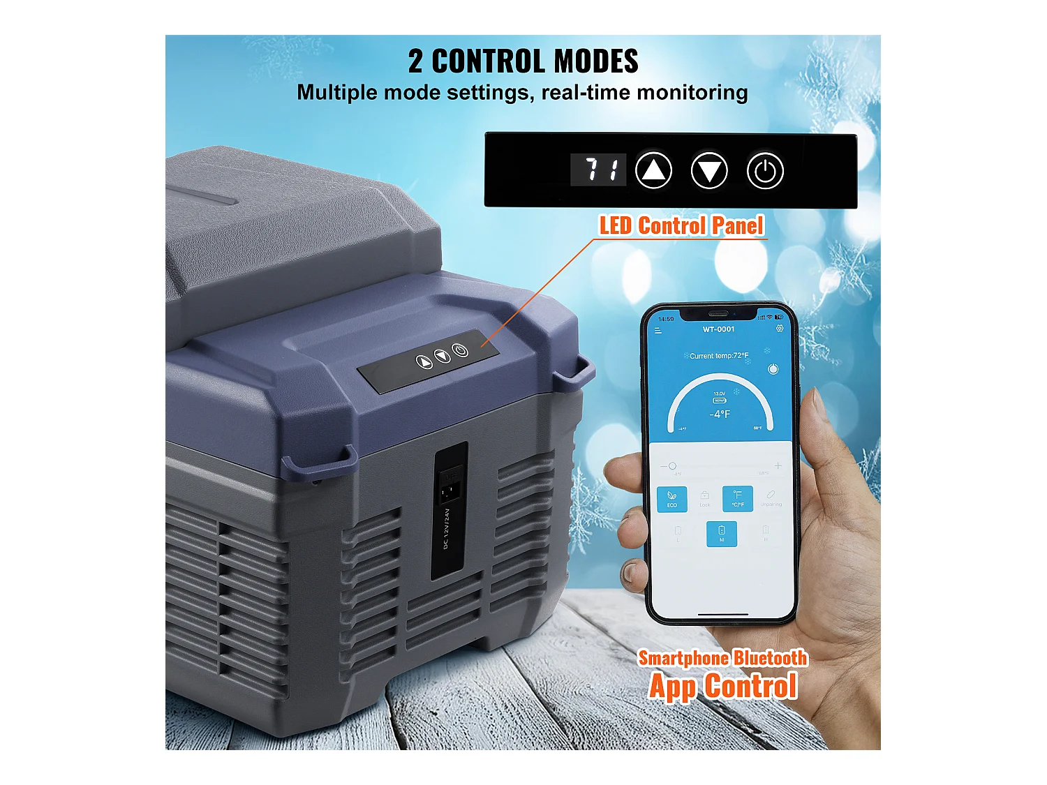 Réfrigérateur de Voiture SucceBuy Réfrigérateur de Voiture Portable 12L Zone Unique pour Voiture et Maison