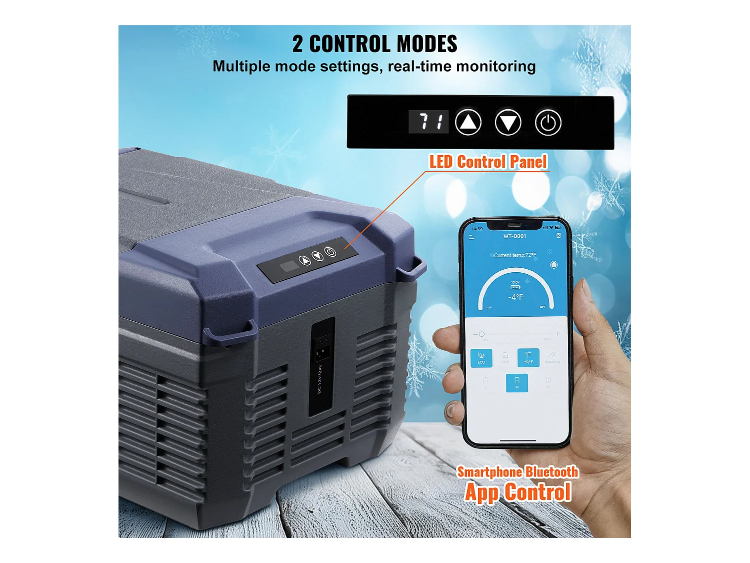 Réfrigérateur de Voiture SucceBuy Réfrigérateur Congélateur Portable pour Voiture 9L à Zone Unique pour les Voyages et la Maison