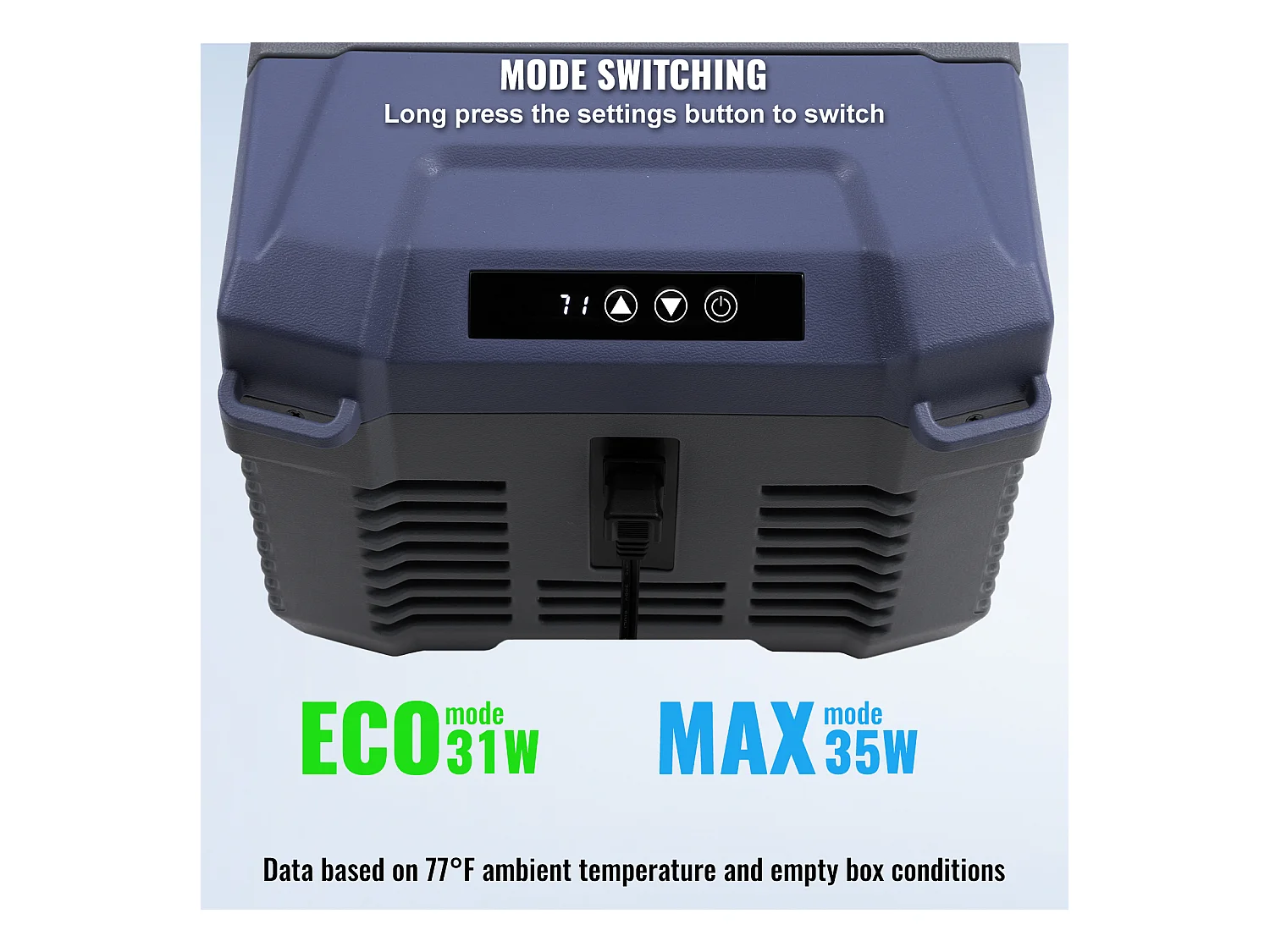 Réfrigérateur de Voiture SucceBuy Réfrigérateur Congélateur Portable pour Voiture 9L à Zone Unique pour les Voyages et la Maison