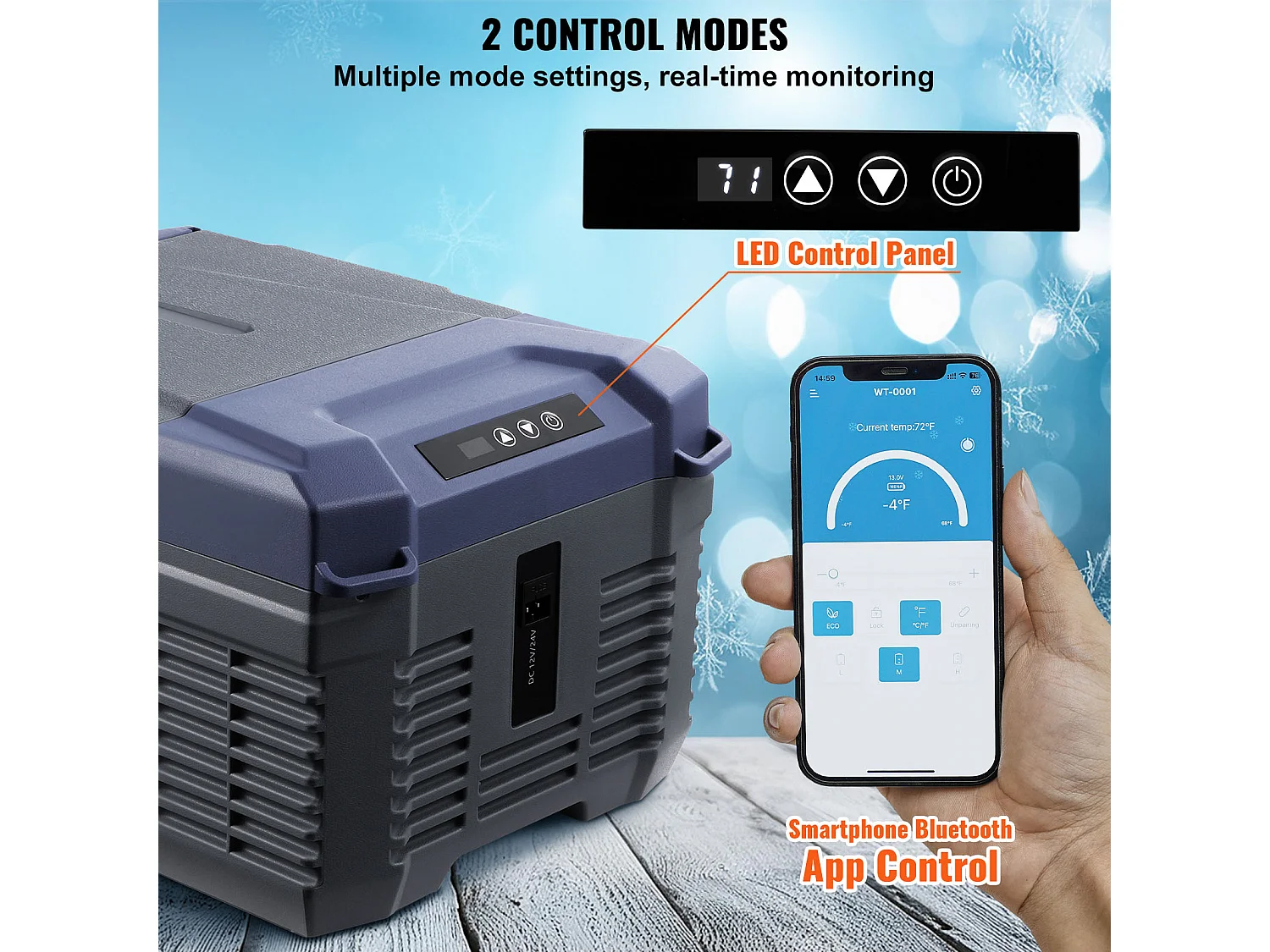 Réfrigérateur de Voiture SucceBuy Réfrigérateur Congélateur Portable pour Voiture 9L à Zone Unique pour les Voyages et la Maison