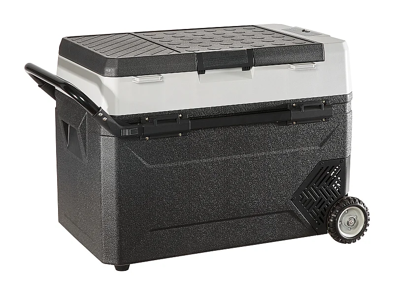 Autokühlschrank SucceBuy 53L Tragbarer Kühlschrank mit Gefrierfach fürs Auto, Zweizonen-Kompressor