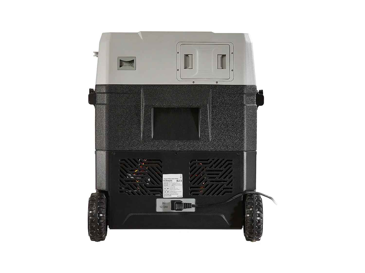 Autokoelkast SucceBuy 53L Draagbare Autokoelkast met Vriezer, Compressor met Twee Zones