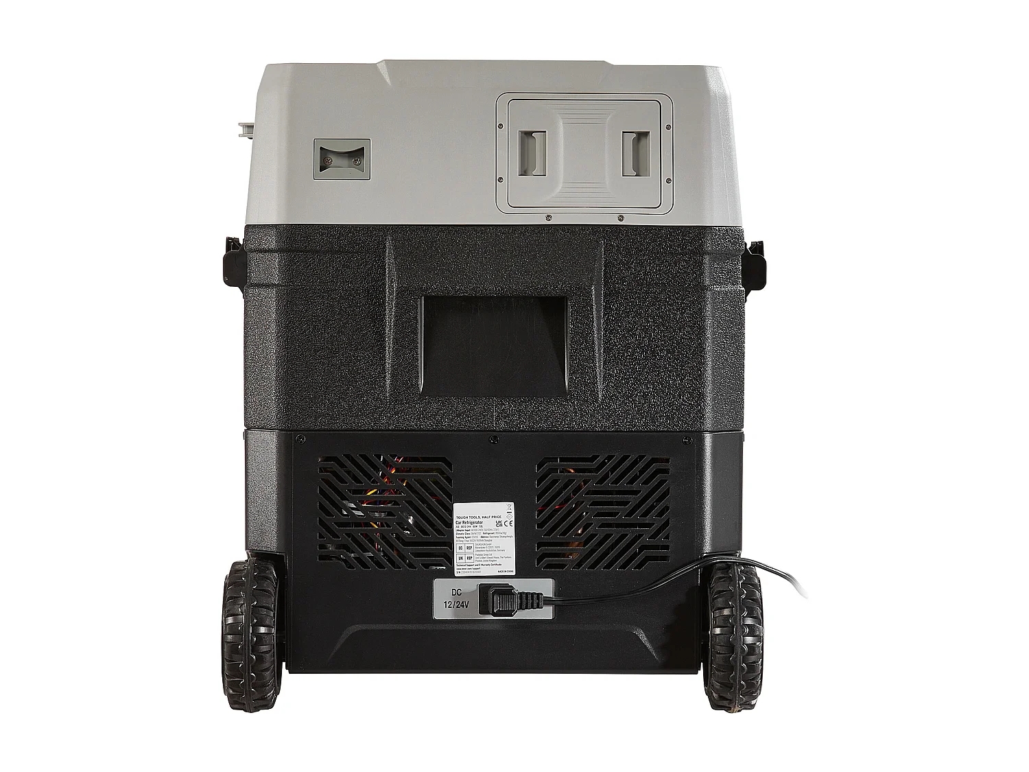 Lodówka Samochodowa SucceBuy 53L Przenośna Lodówka Samochodowa z Zamrażarką, Kompresor Dwustrefowy