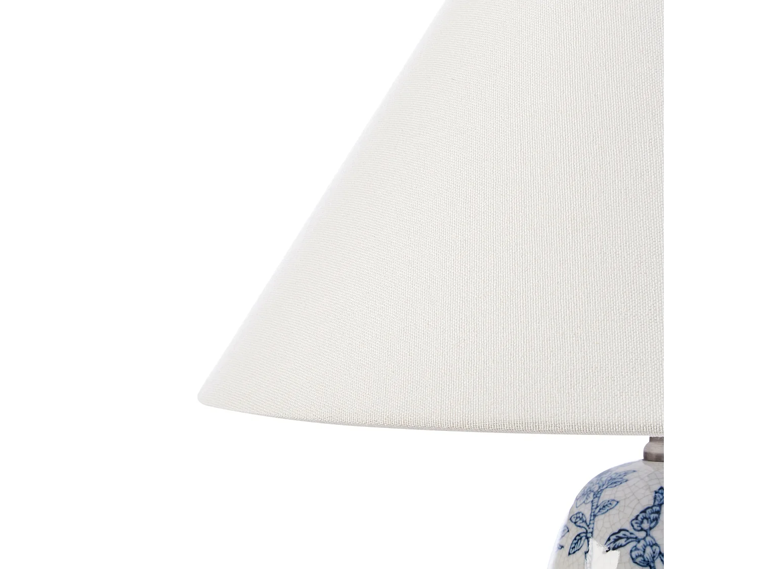 Tischleuchte SORRAIA Porzellan Weiss / Blau