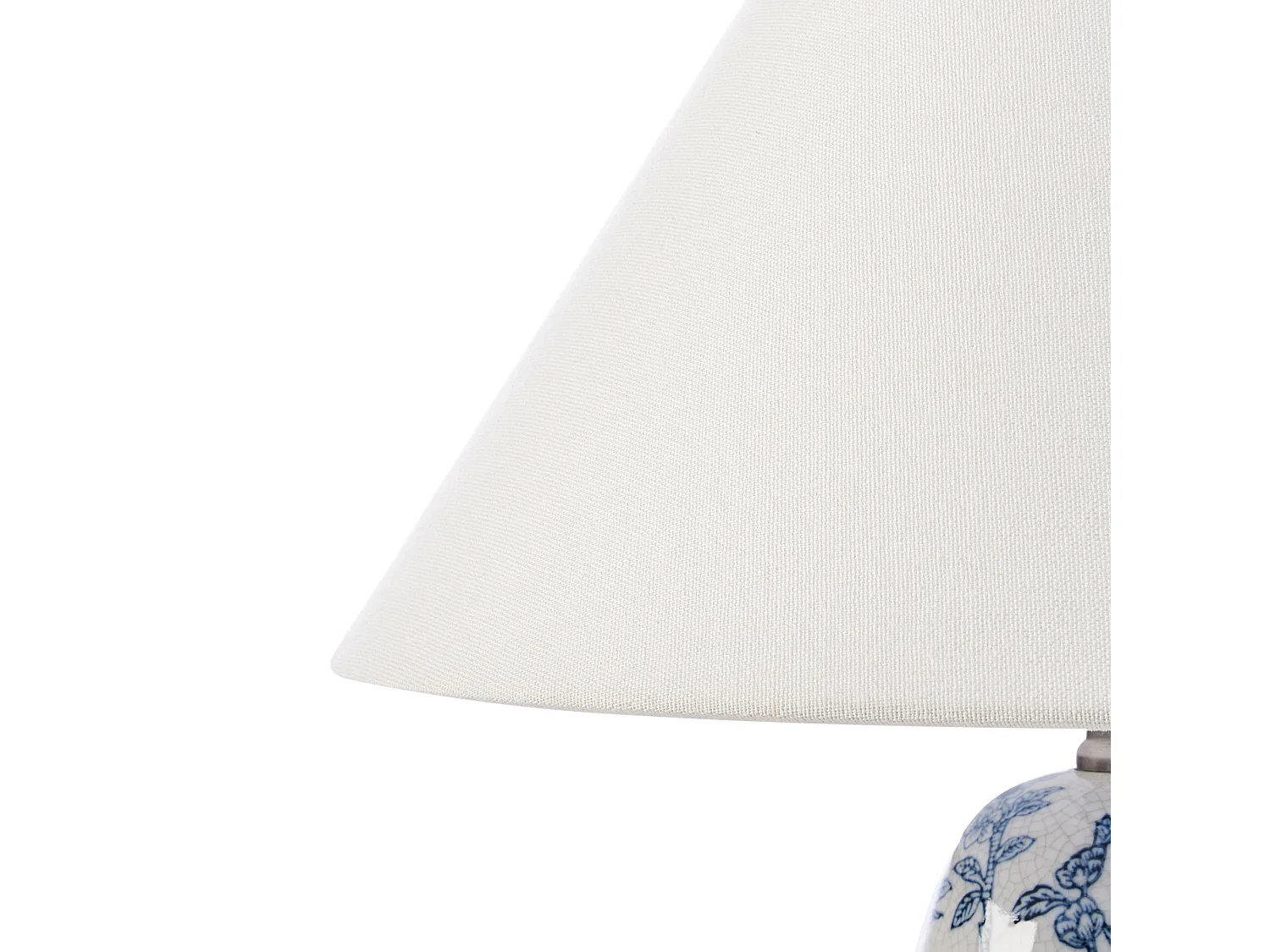 Lampe à poser SORRAIA Porcelaine Blanc/bleu