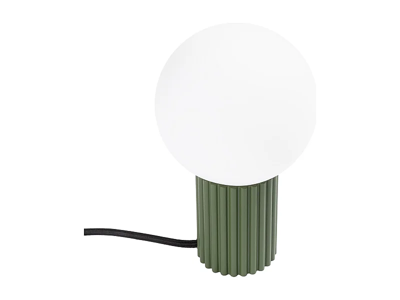 Bureaulamp Halo Modern Van  - 1 Lichtbronnen - L.12 X H.19 Cm - Olijfgroen