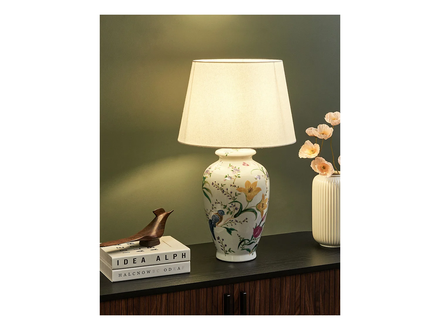 Lampe à poser ACROSSO Porcelaine Blanc