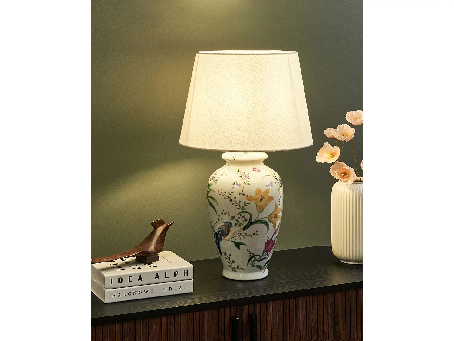 Lampe à poser ACROSSO Porcelaine Blanc