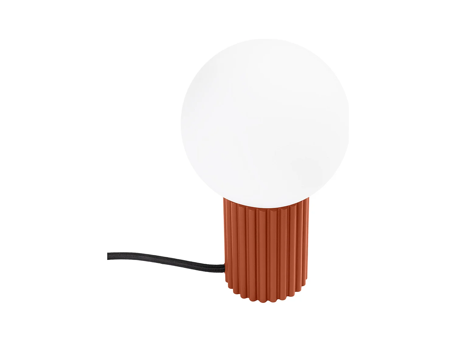 Bureaulamp Halo Modern Van  - 1 Lichtbronnen - L.12 X H.19 Cm - Rode Oker
