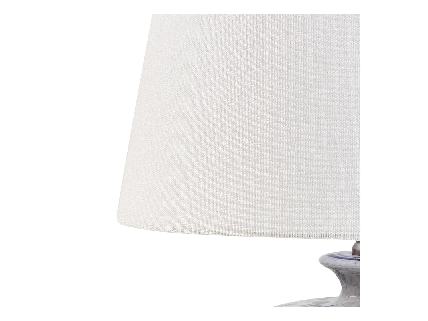 Lampe à poser SILVES Porcelaine Blanc/bleu