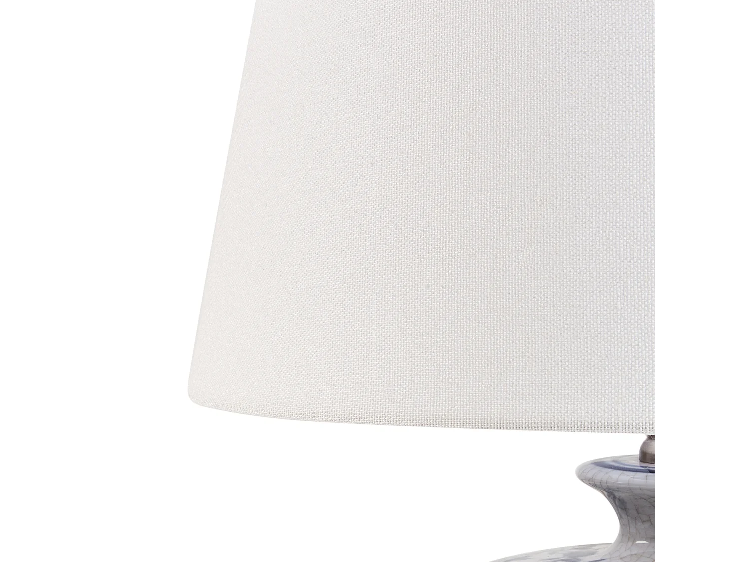 Tischleuchte SILVES Porzellan Weiss / Blau