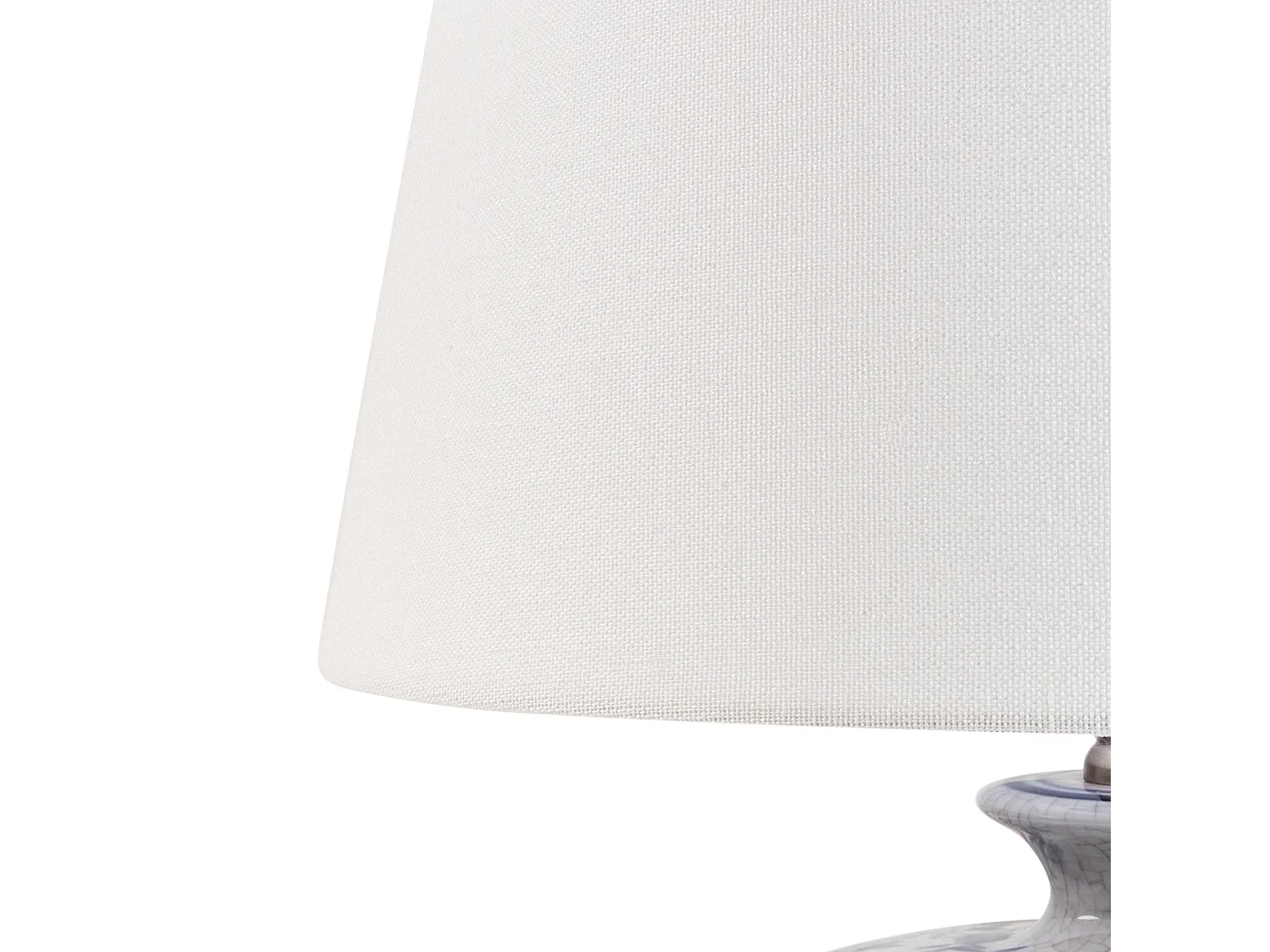 Lampe à poser SILVES Porcelaine Blanc/bleu