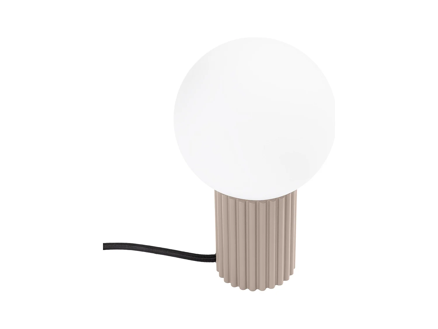 Bureaulamp Halo Modern Van  - 1 Lichtbronnen - L.12 X H.19 Cm - Taupe
