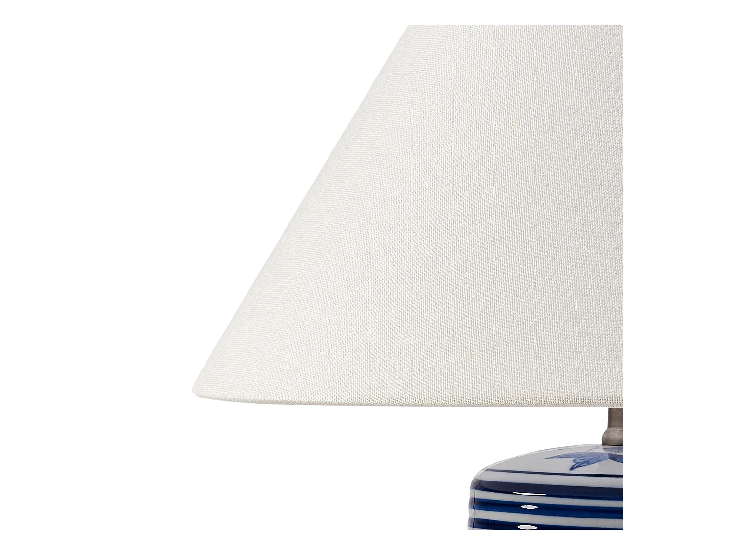 Lampe à poser ARUNCA Porcelaine Blanc/bleu