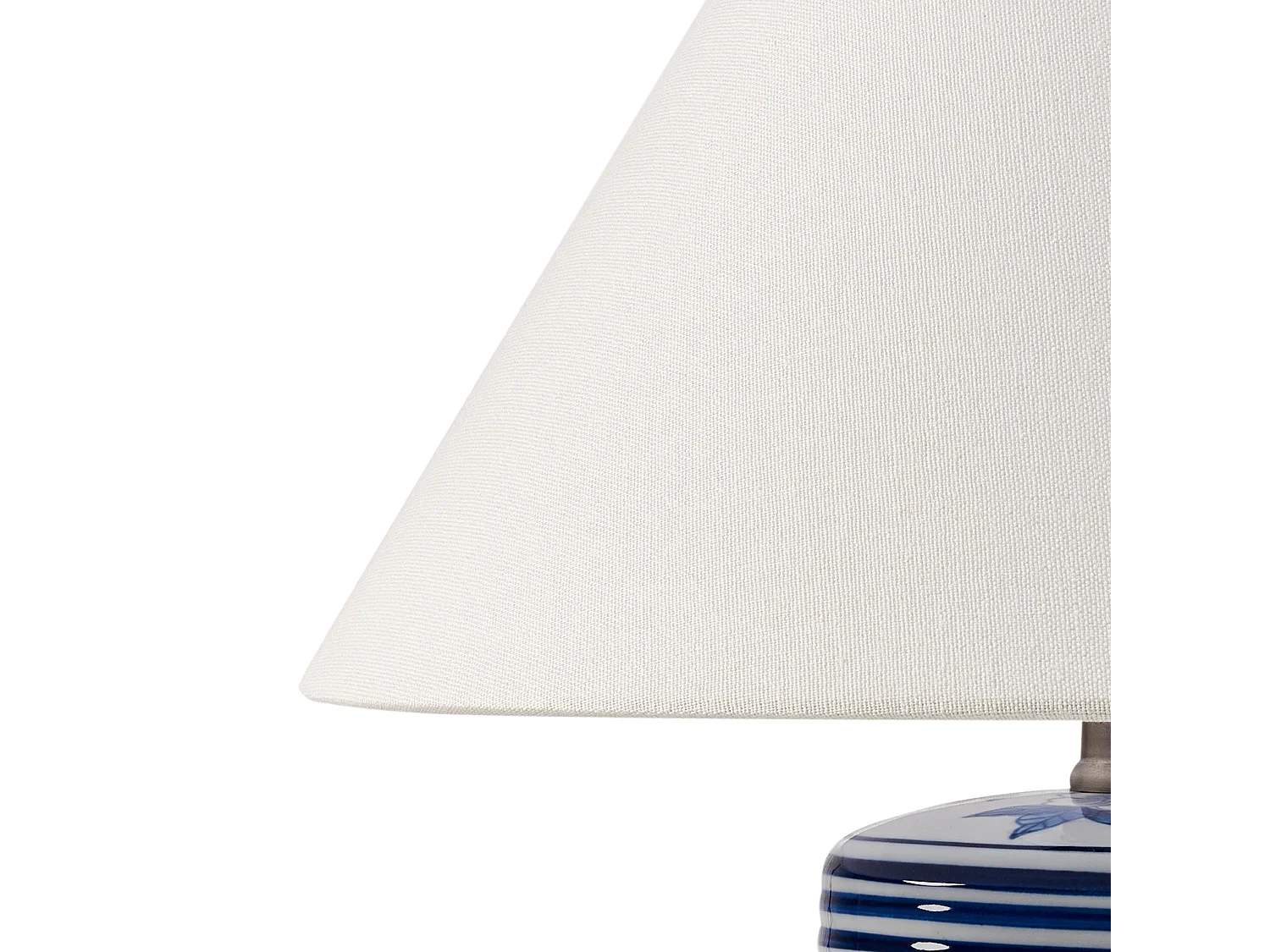 Lampe à poser ARUNCA Porcelaine Blanc/bleu