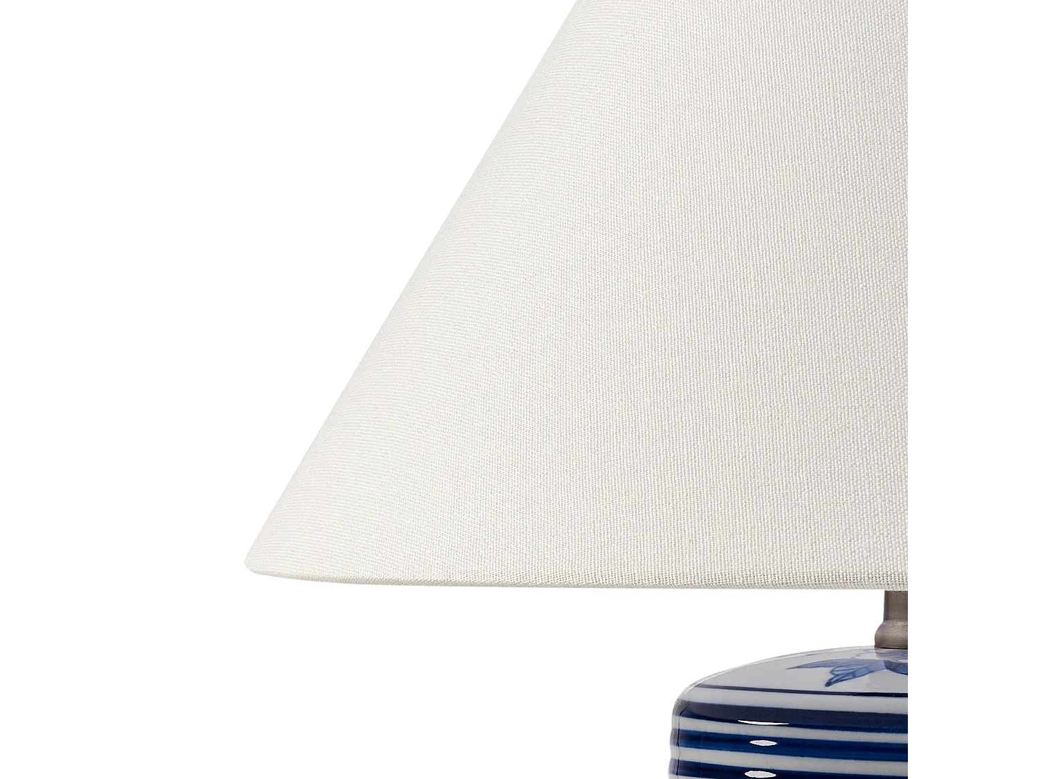 Lampe à poser ARUNCA Porcelaine Blanc/bleu