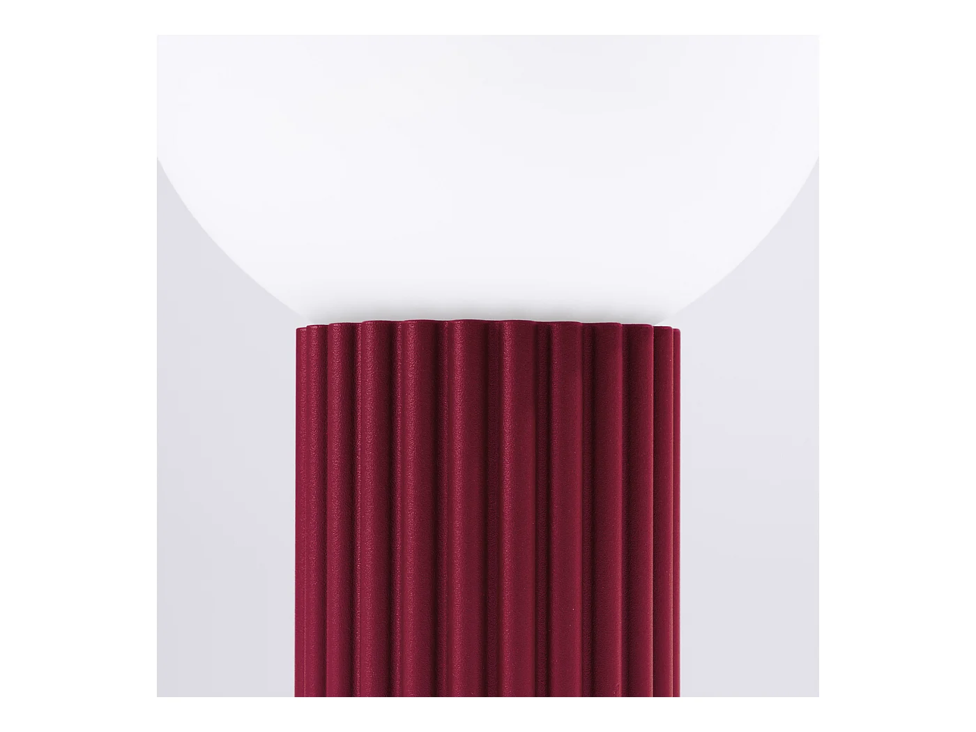 Schreibtischlampe Halo Modern Aus  Aluminium/Glas - 1 Lichtquellen - L.12 X H. Cm - Burgund