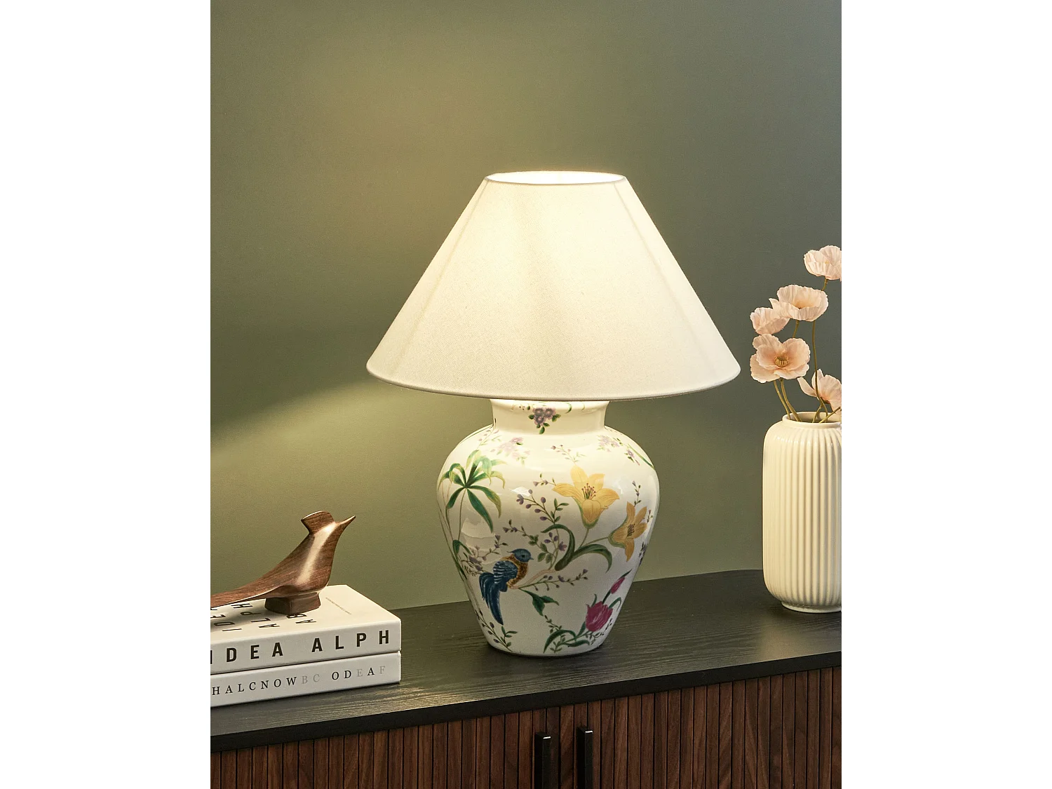 Tafellamp DIOGO Porselein Wit