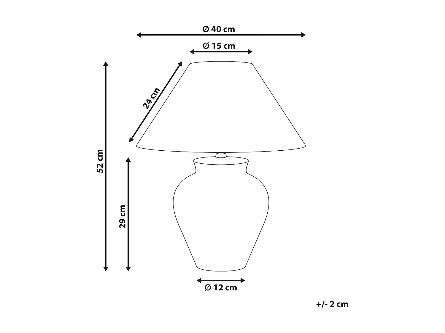 Lampe à poser DIOGO Porcelaine Blanc