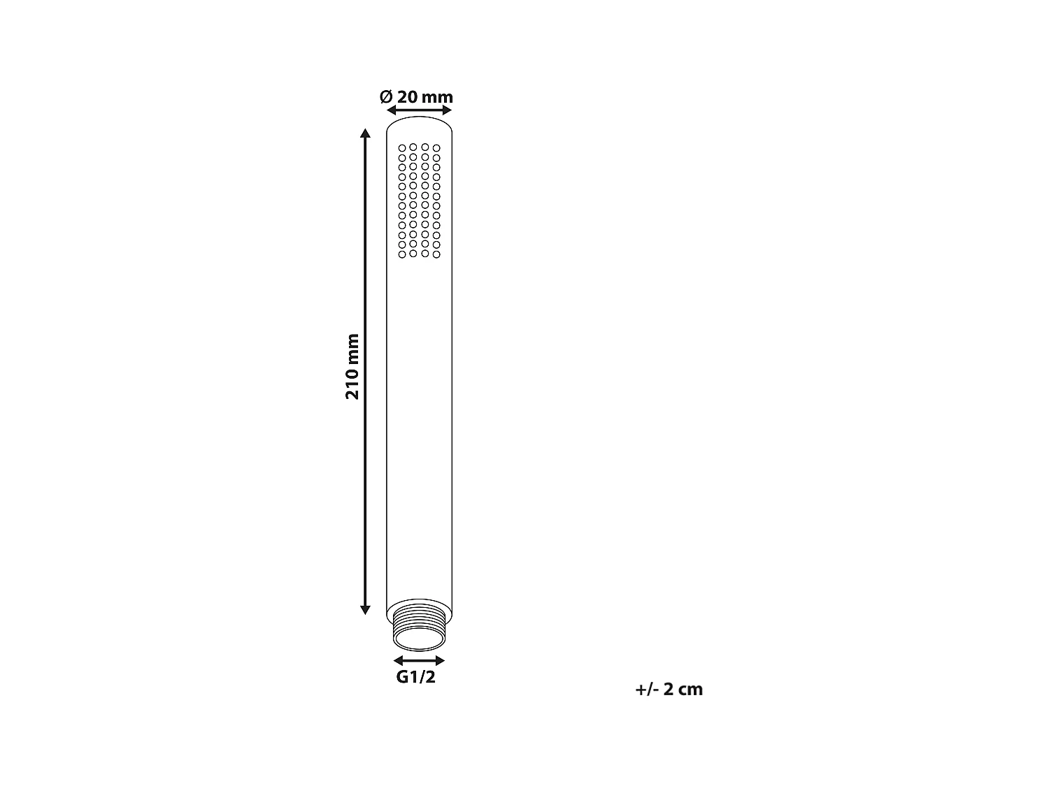 Pommeau de douche CABUYAL Laiton Doré