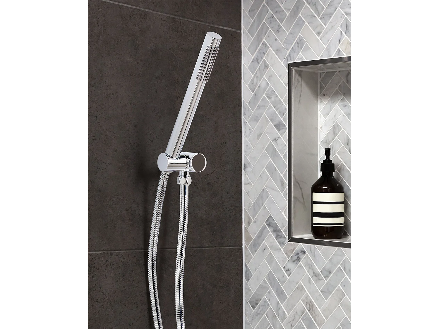 Pommeau de douche CABUYAL Laiton Argenté