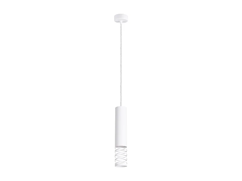 Lampe À Suspension Lami Moderne En Acier - 1 Sources Lumineuses - L.8 X H.125 Cm - Blanc