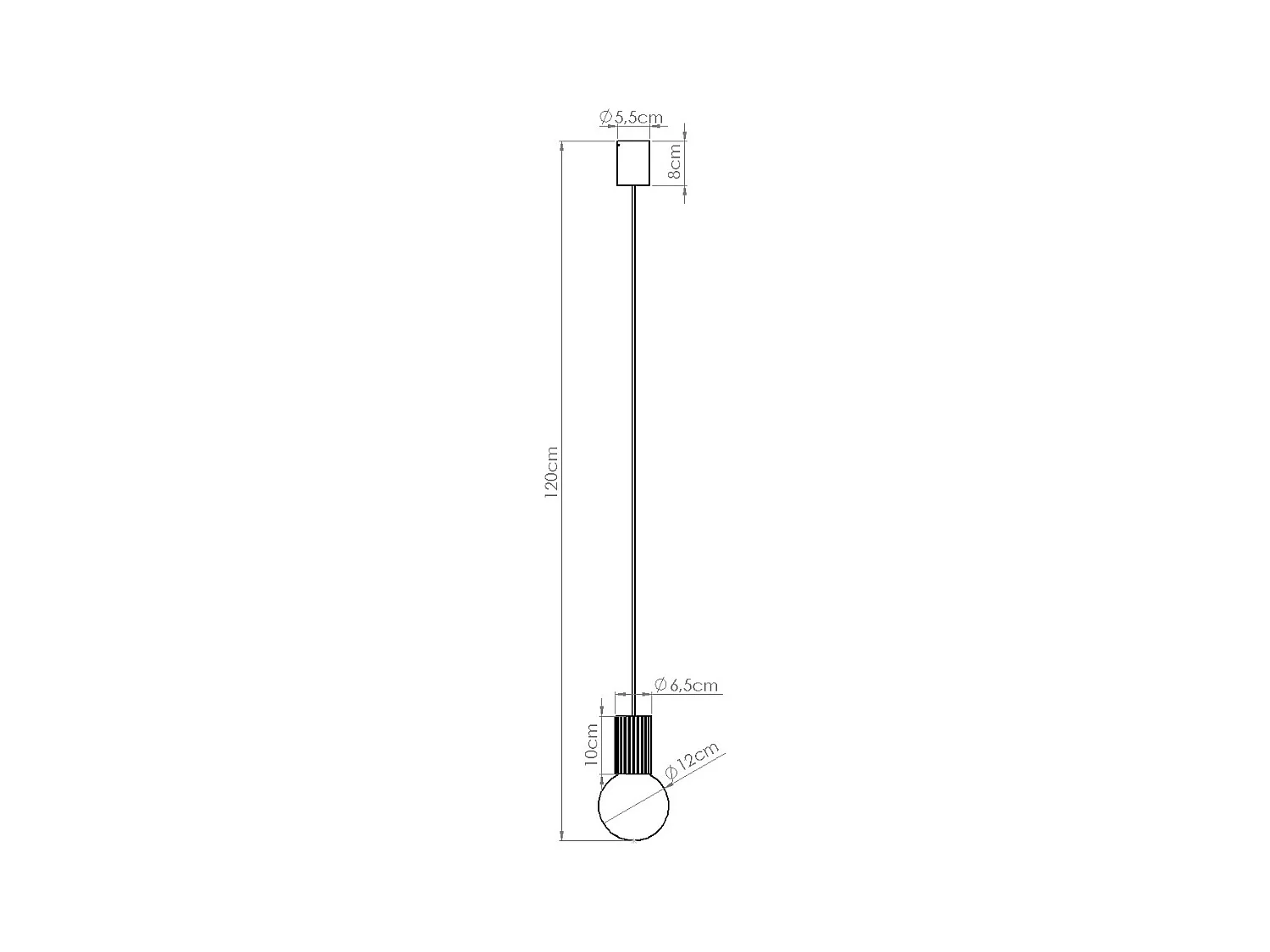 Pendelleuchte Halo Modern Aus  Aluminium/Glas - 1 Lichtquellen - L.12 X H. Cm - Mokka