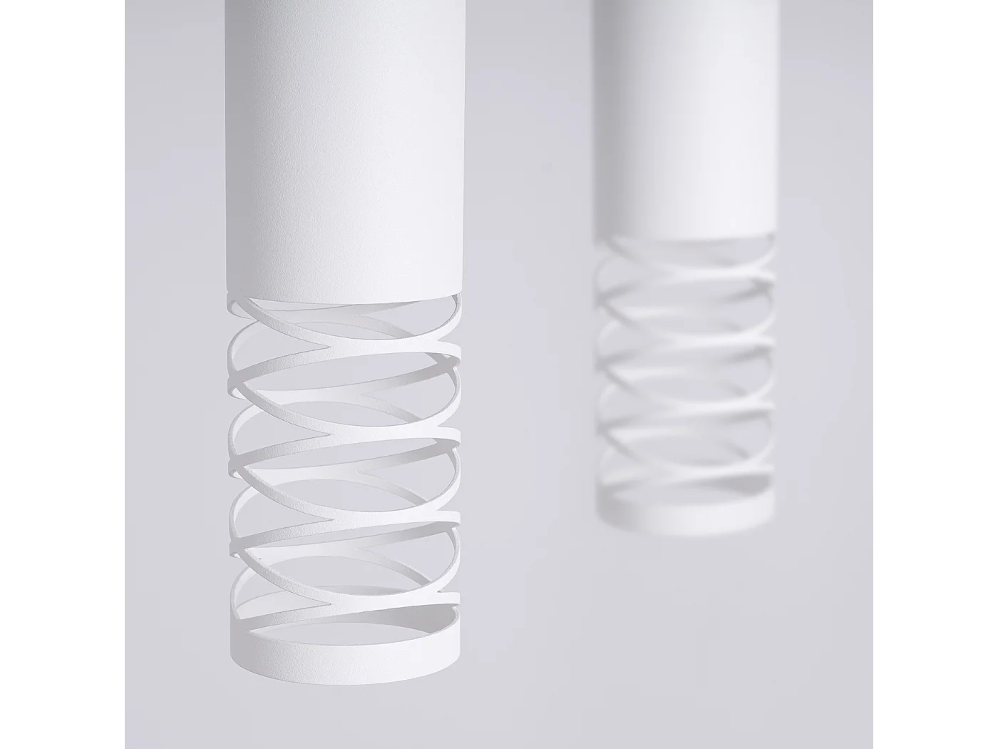 Pendelleuchte Lami Modern Aus  Stahl - 2 Lichtquellen - L.33 X H. Cm - Weiß