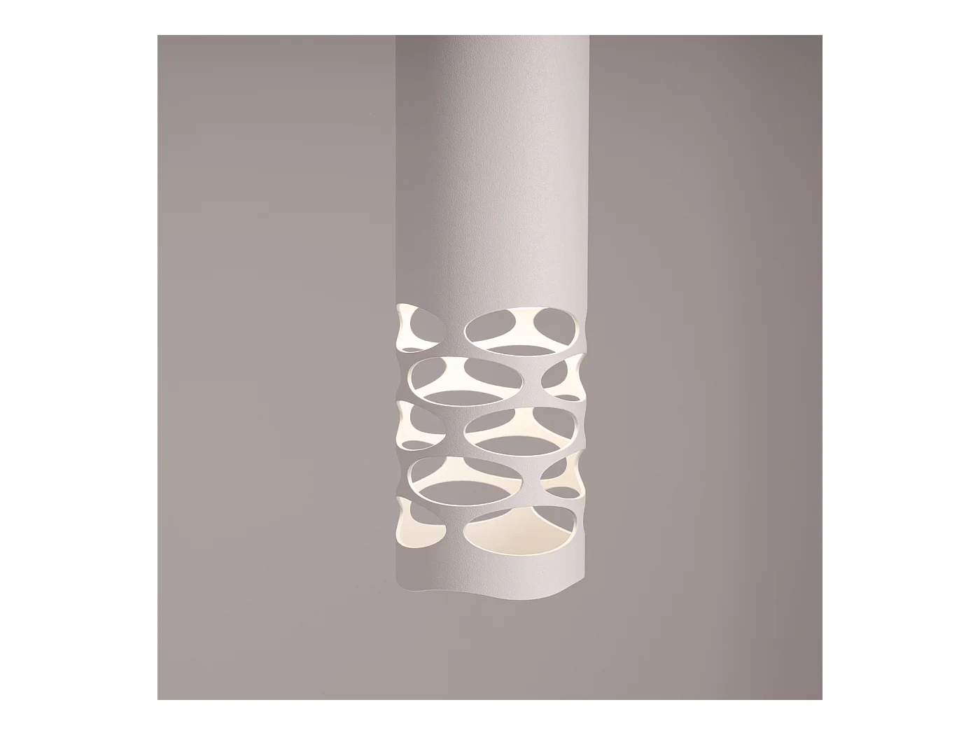 Lampe À Suspension Liro Moderne En Acier - 1 Sources Lumineuses - L.8 X H.125 Cm - Blanc